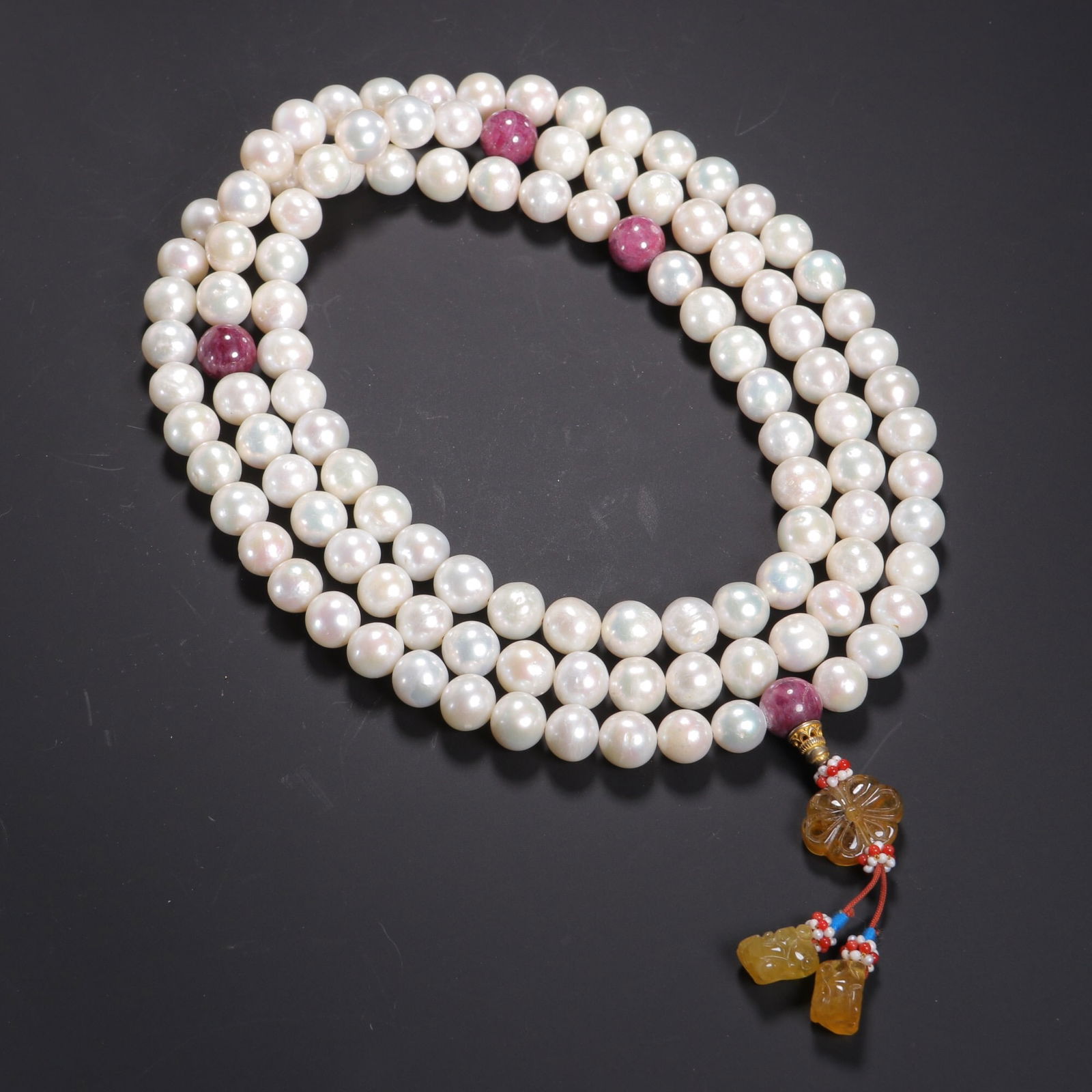 Qing Dynasty Pearl 108-Bead Prayer Beads (1 of 1)
