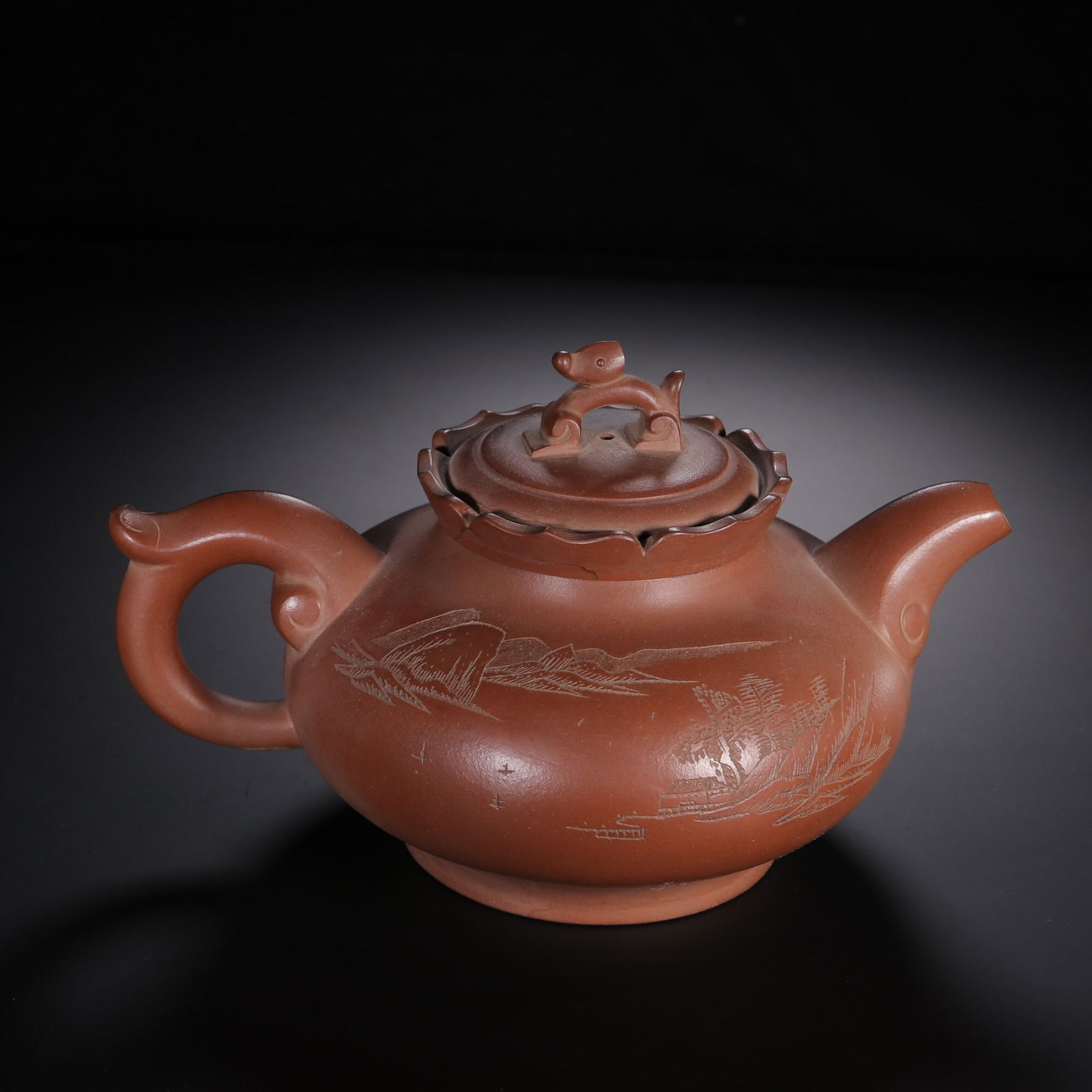 Jin Ding Trademark Purple Clay Teapot (1 of 4)