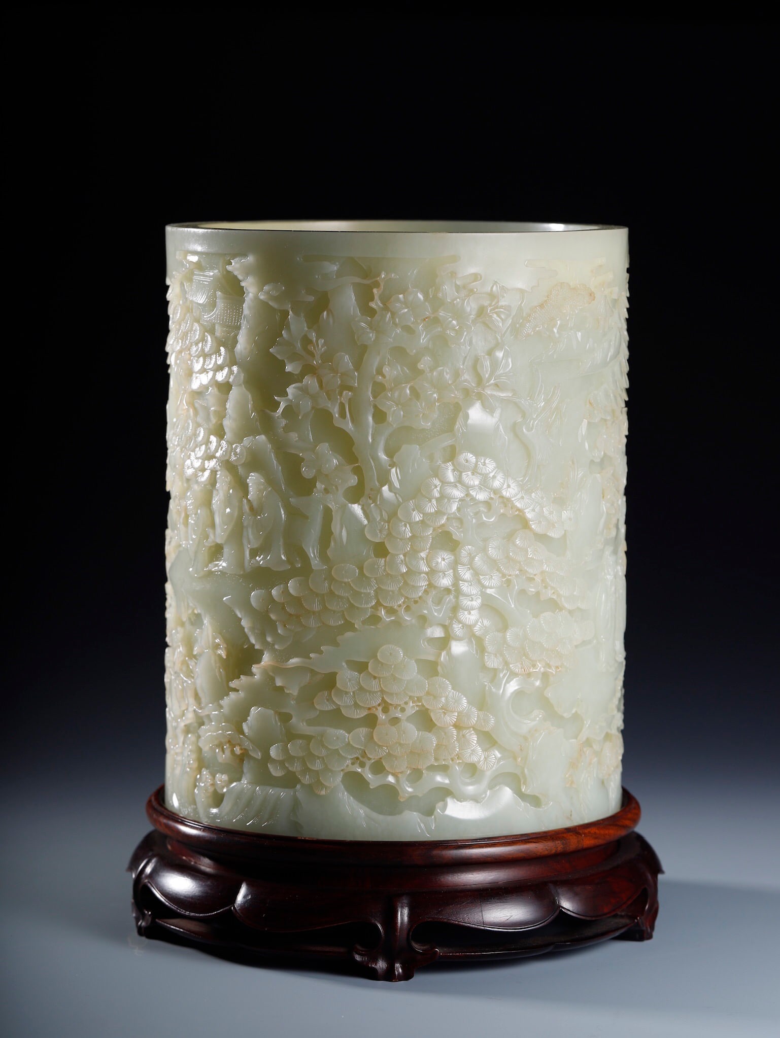 Hetian Jade Large Brush Holder (1 of 4)