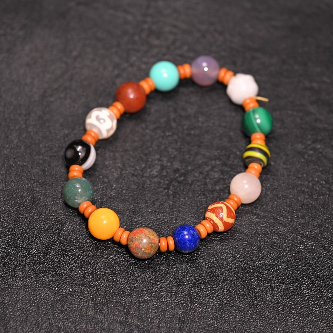 Tibetan Multi-Gemstone Bead Bracelet (1 of 1)