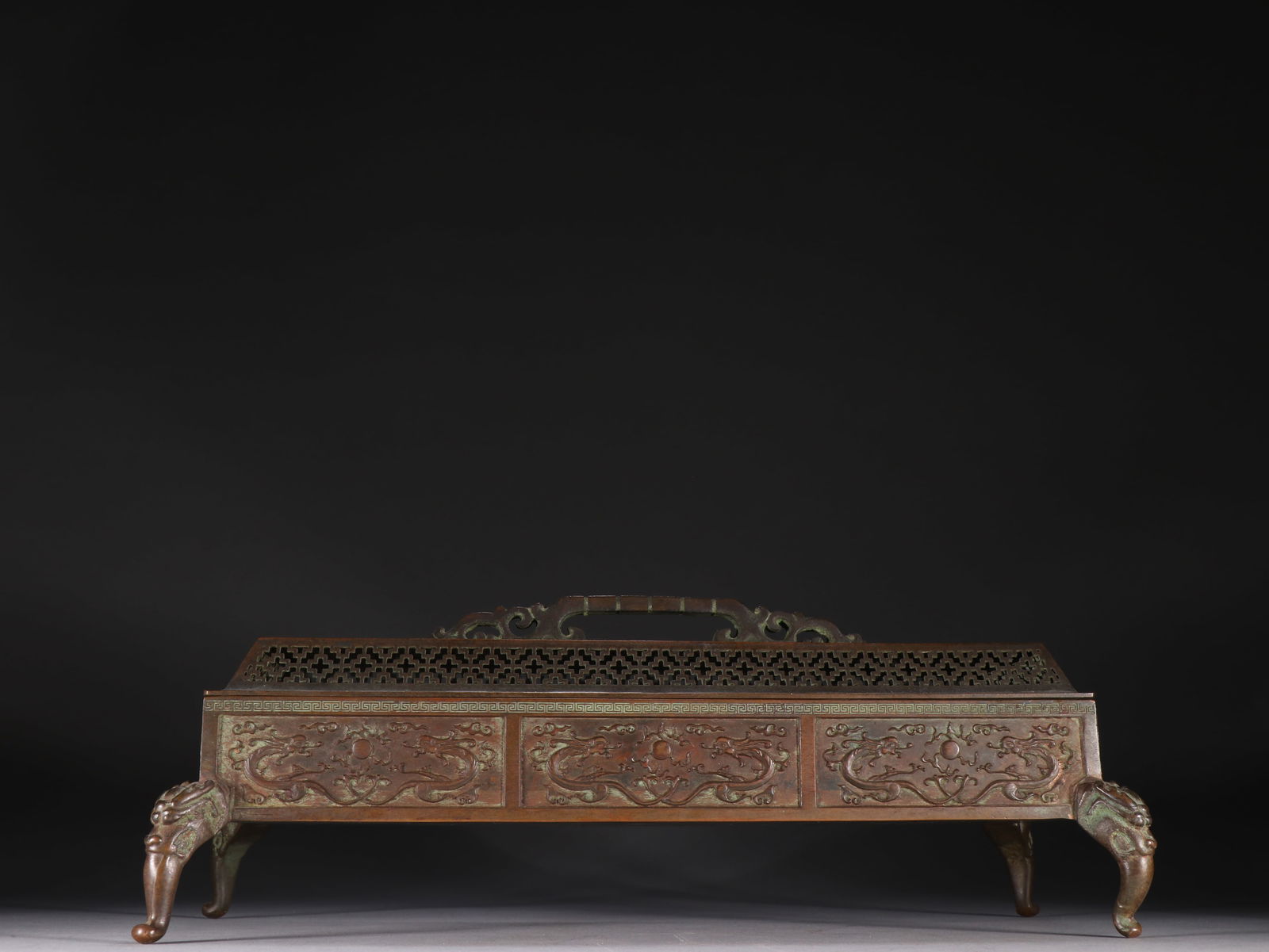 Chen Qiaosheng Mark Bronze Incense Burner (1 of 4)