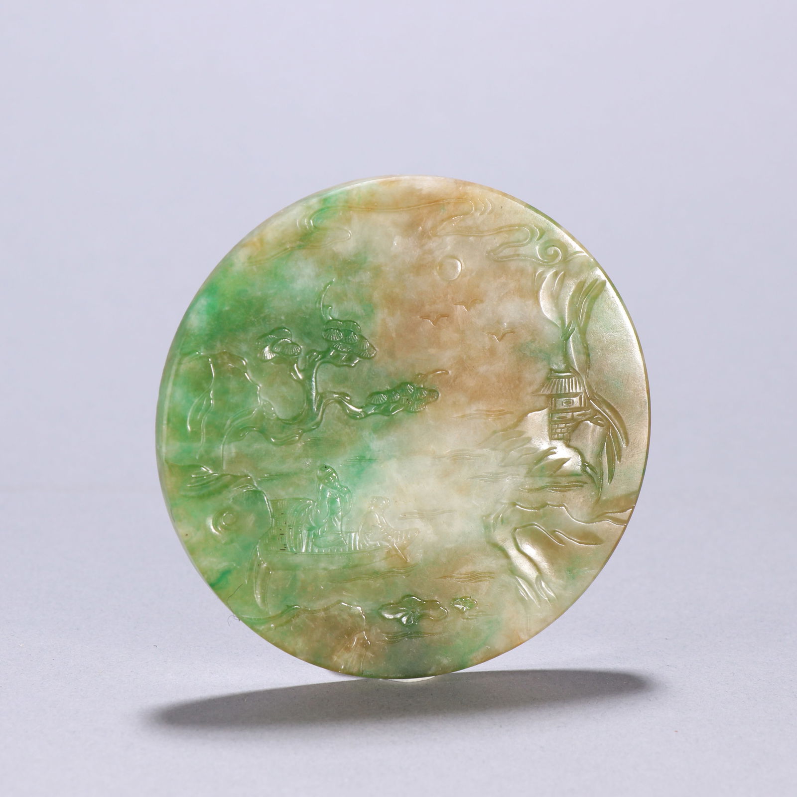 Qing Dynasty Jadeite Plaque (1 of 2)