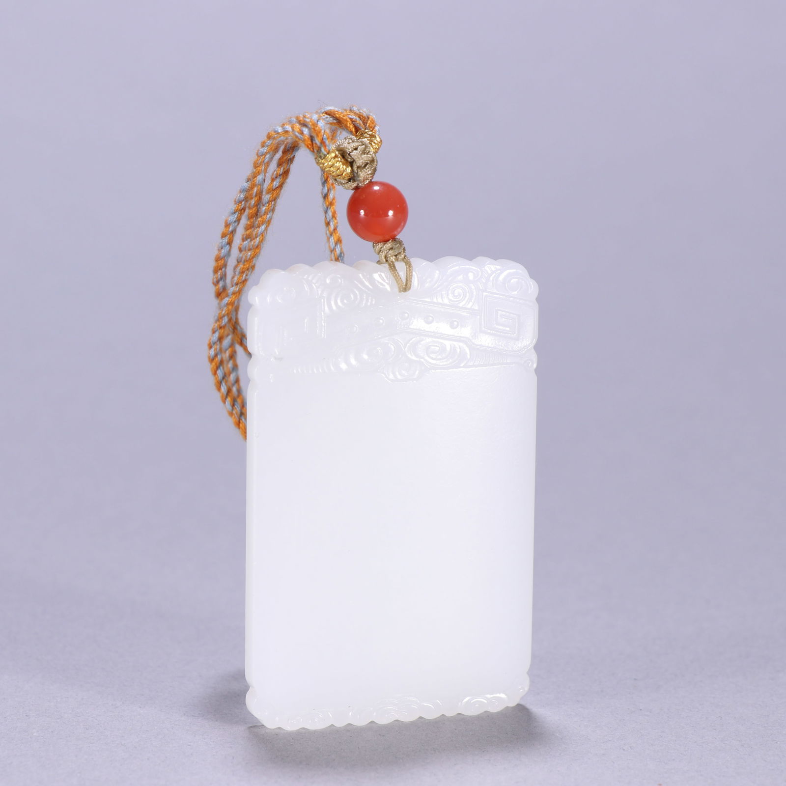 Qing Dynasty Hetian Jade Plaque: 5.7*3.6/32g