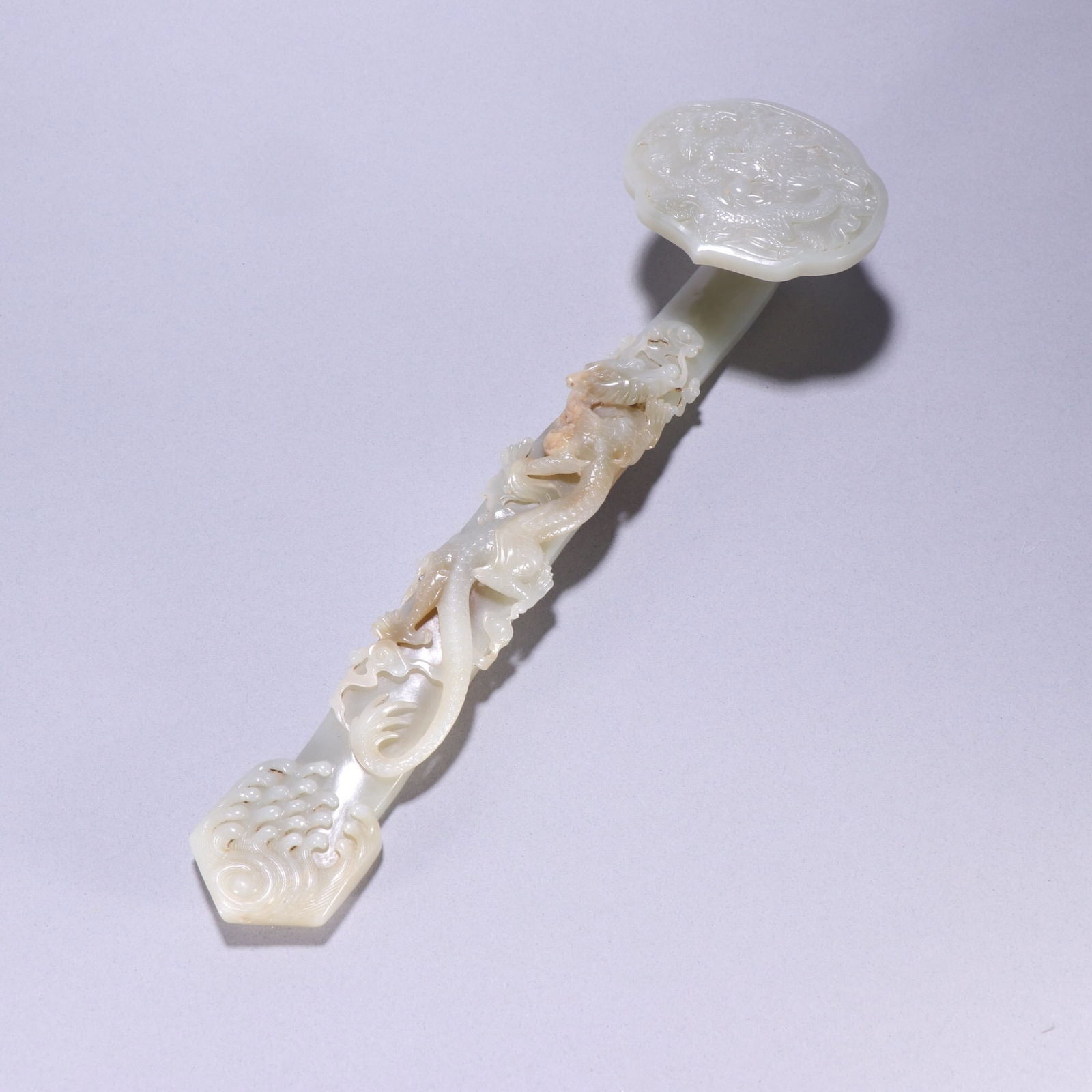 Qing Dynasty Hetian jade ruyi handle (1 of 2)