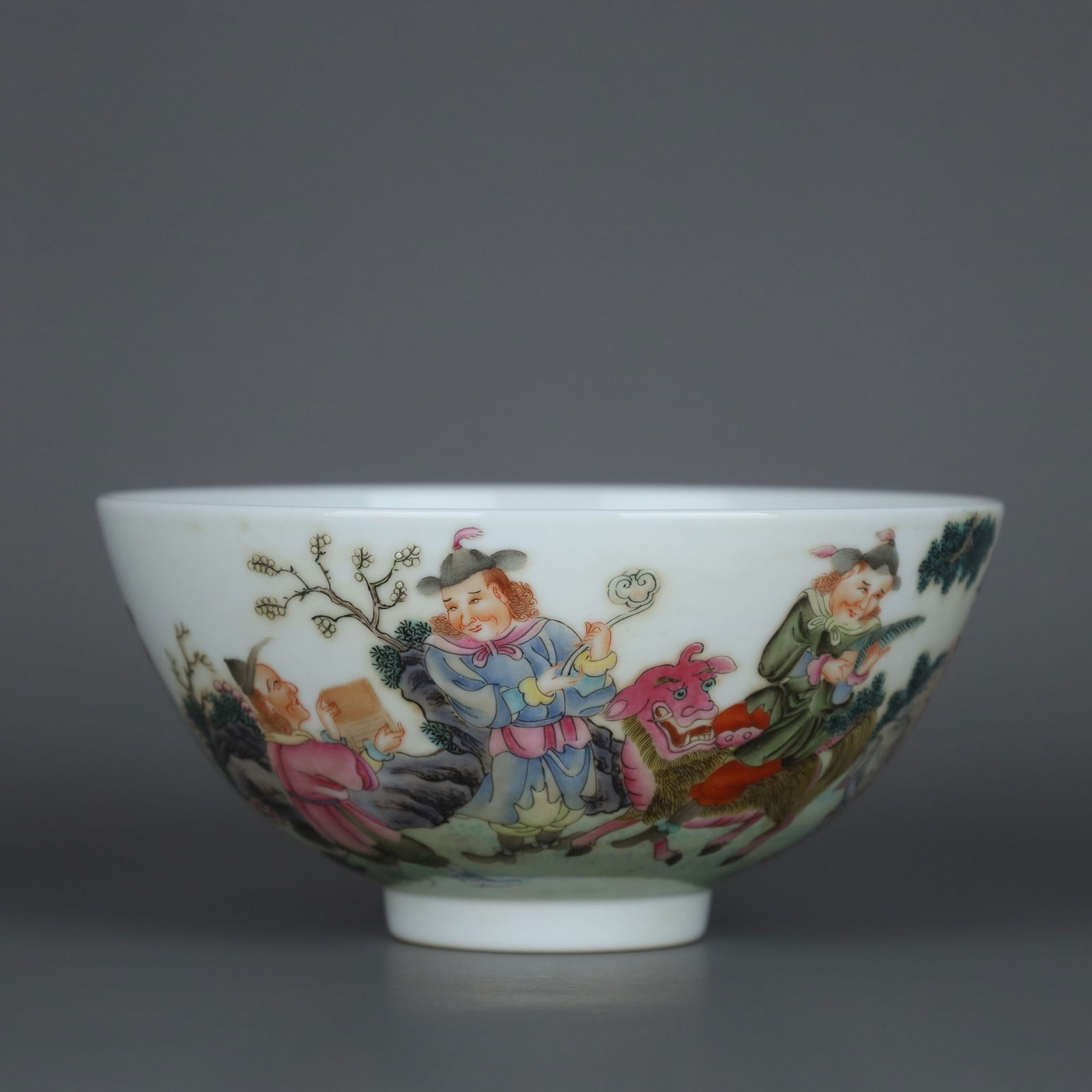 Yongzheng Mark Famille Rose Bowl: 14.4*7