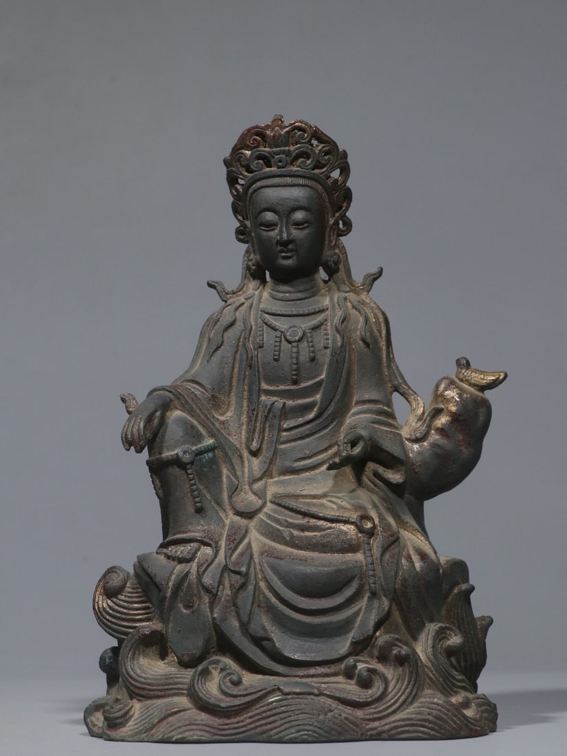 Qing Dynasty Bronze Buddha Statue (1 of 3)