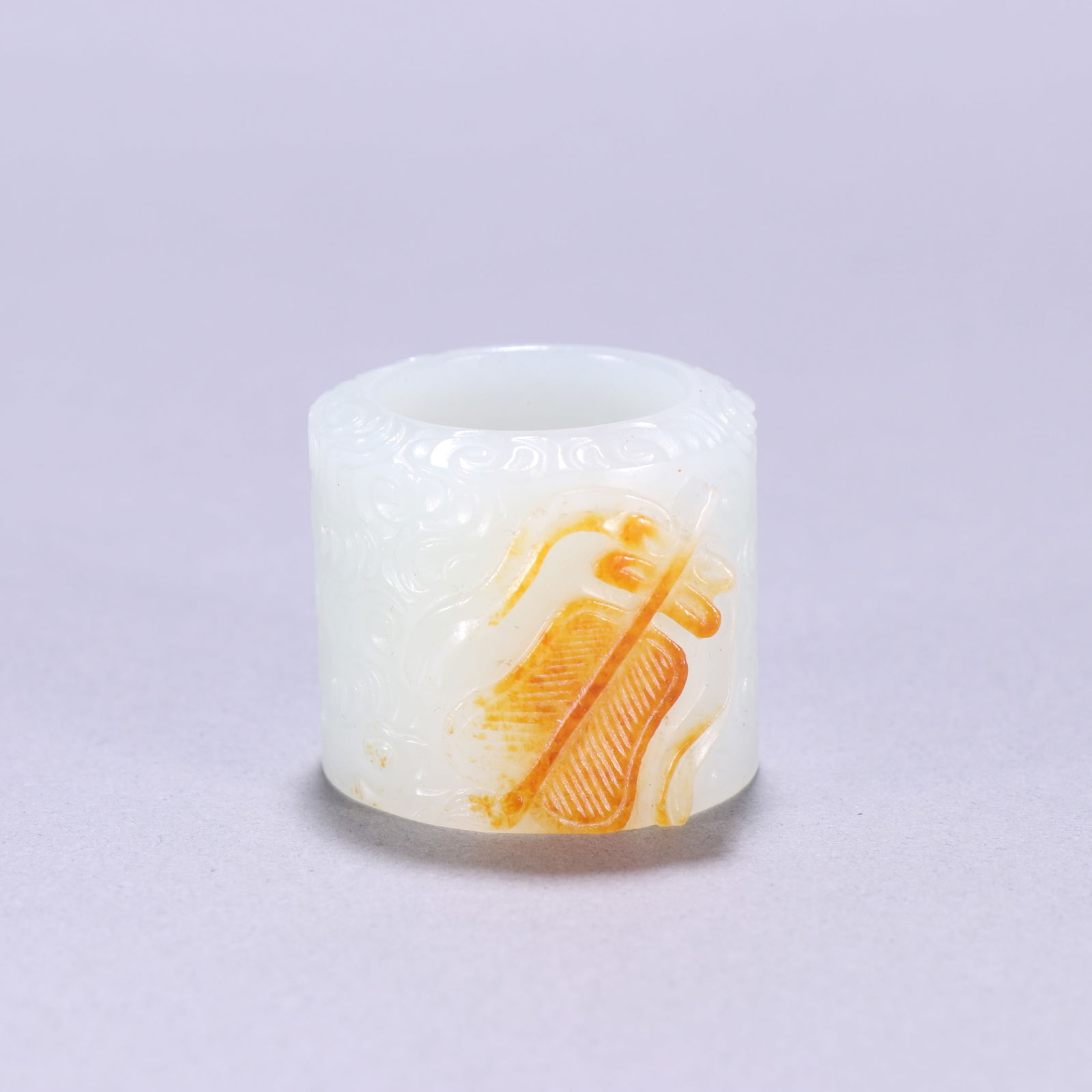 Hetian Jade Pebble Thumb Ring (1 of 1)