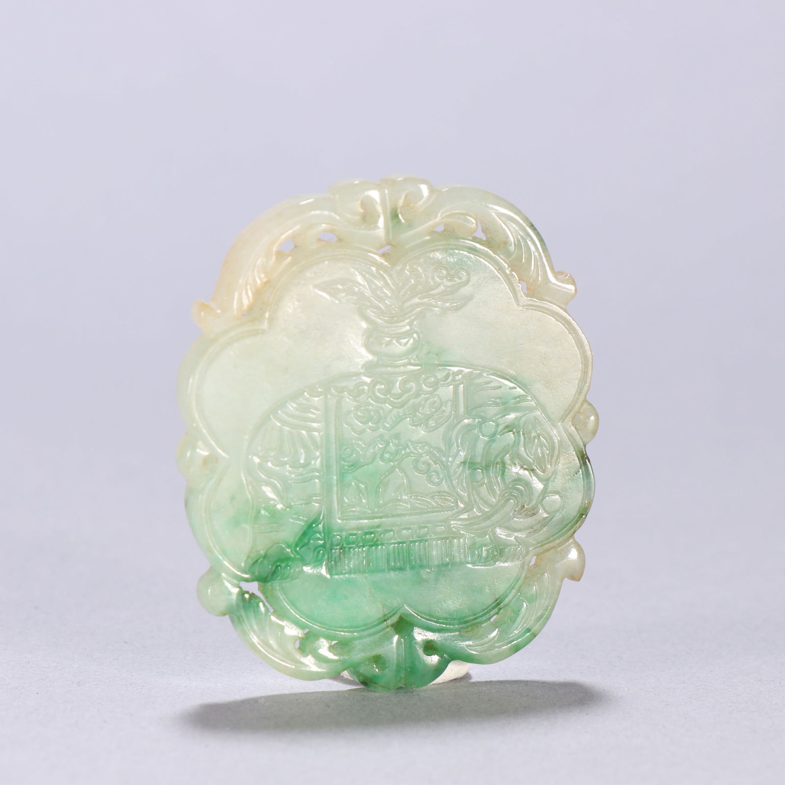 Qing Dynasty Jadeite Plaque (1 of 2)