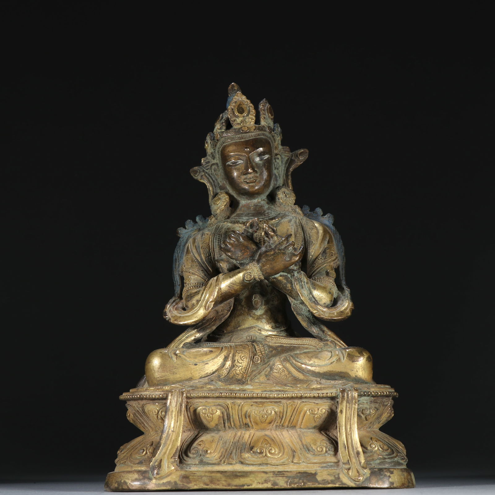 Qing Dynasty Gilt Bronze Buddha Statue (1 of 1)