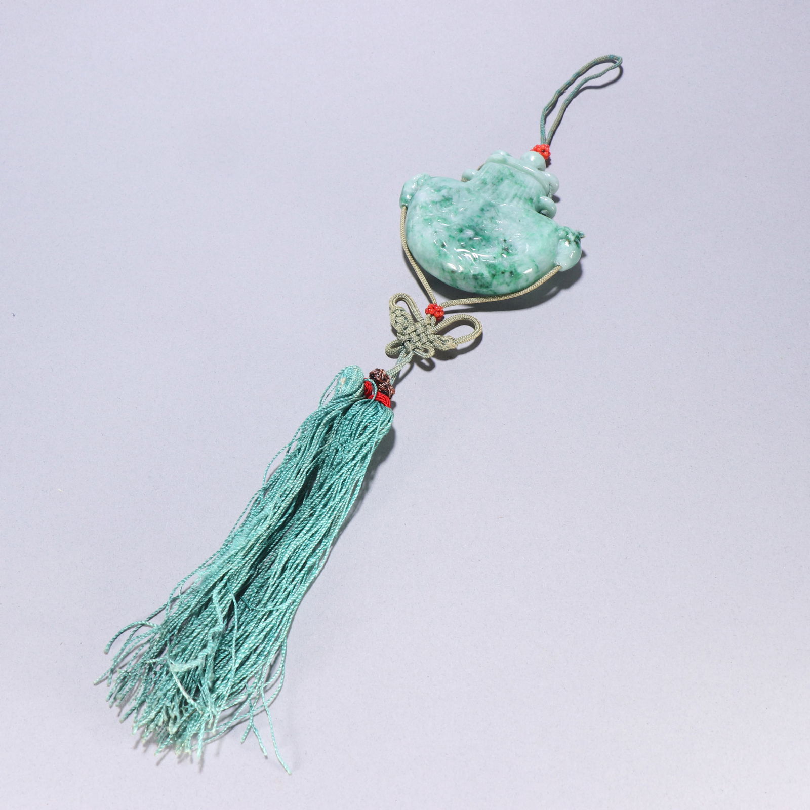 Qing Dynasty Jadeite Sachet Pendant (1 of 1)