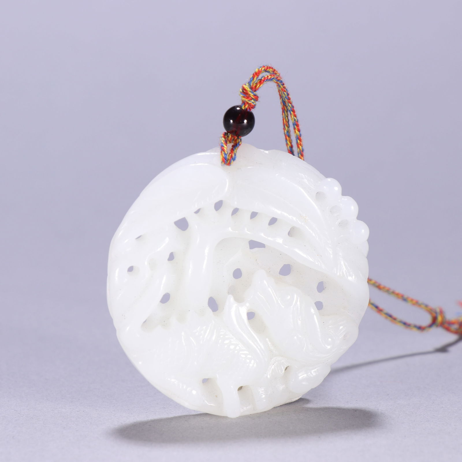 Qing Dynasty Hetian Jade Pendant: 5.2*5.2/44.8g