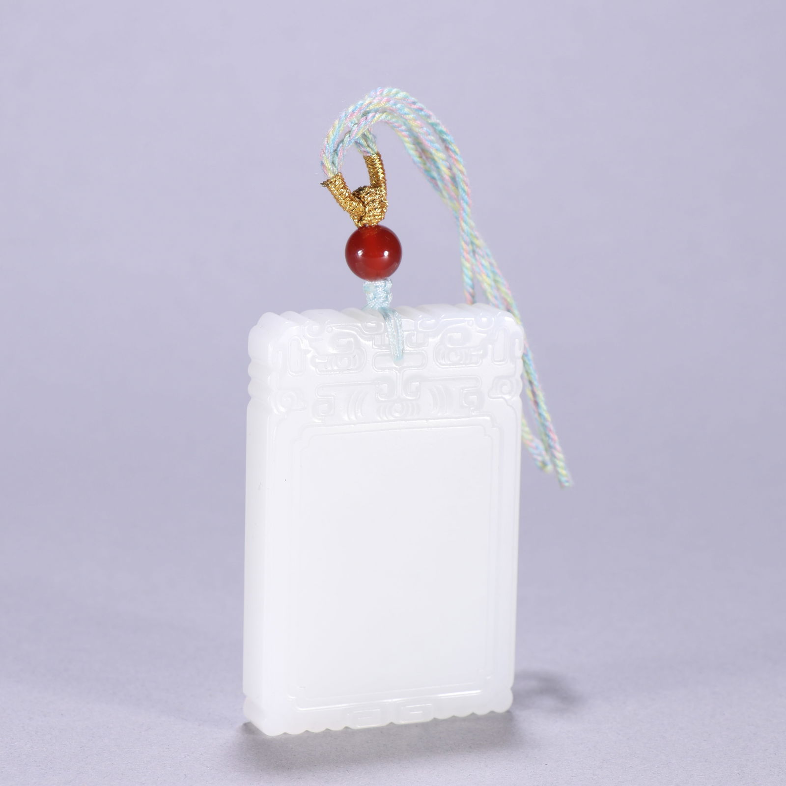 Qing Dynasty Hetian Jade Plaque: 6*4/69.2g