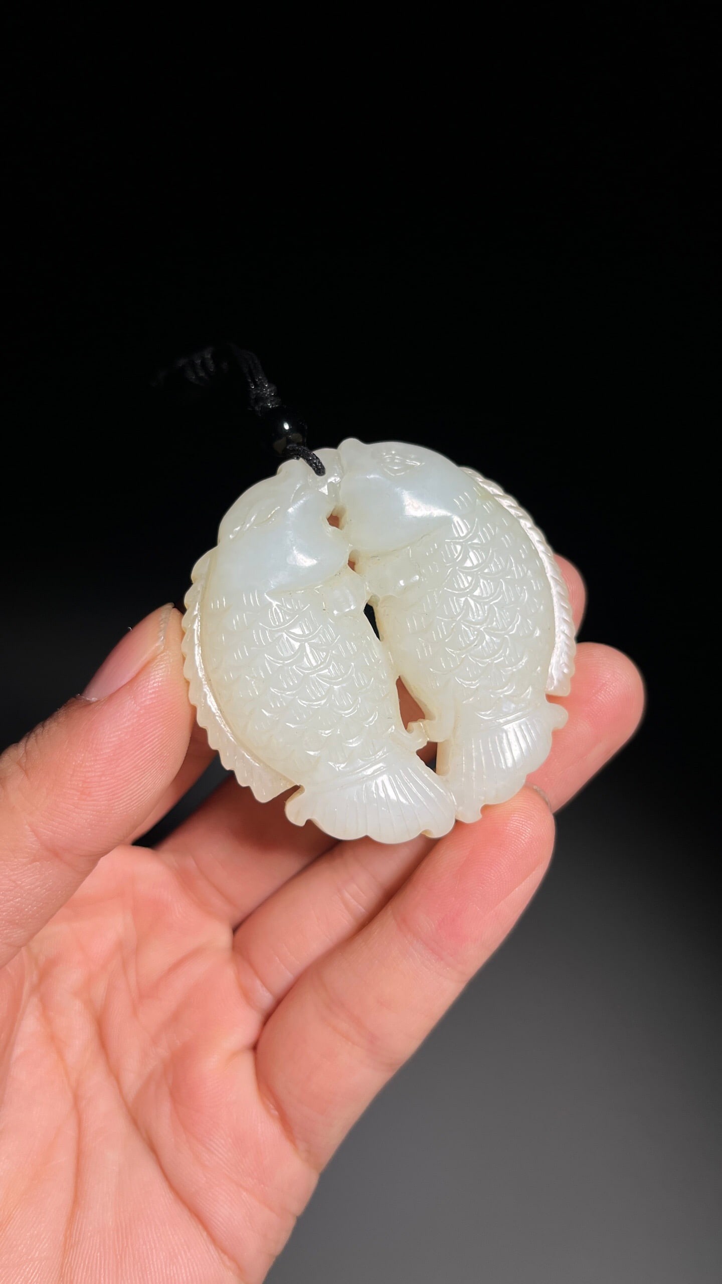Hetian Jade Pendant: 5*5*1.4/53.2g