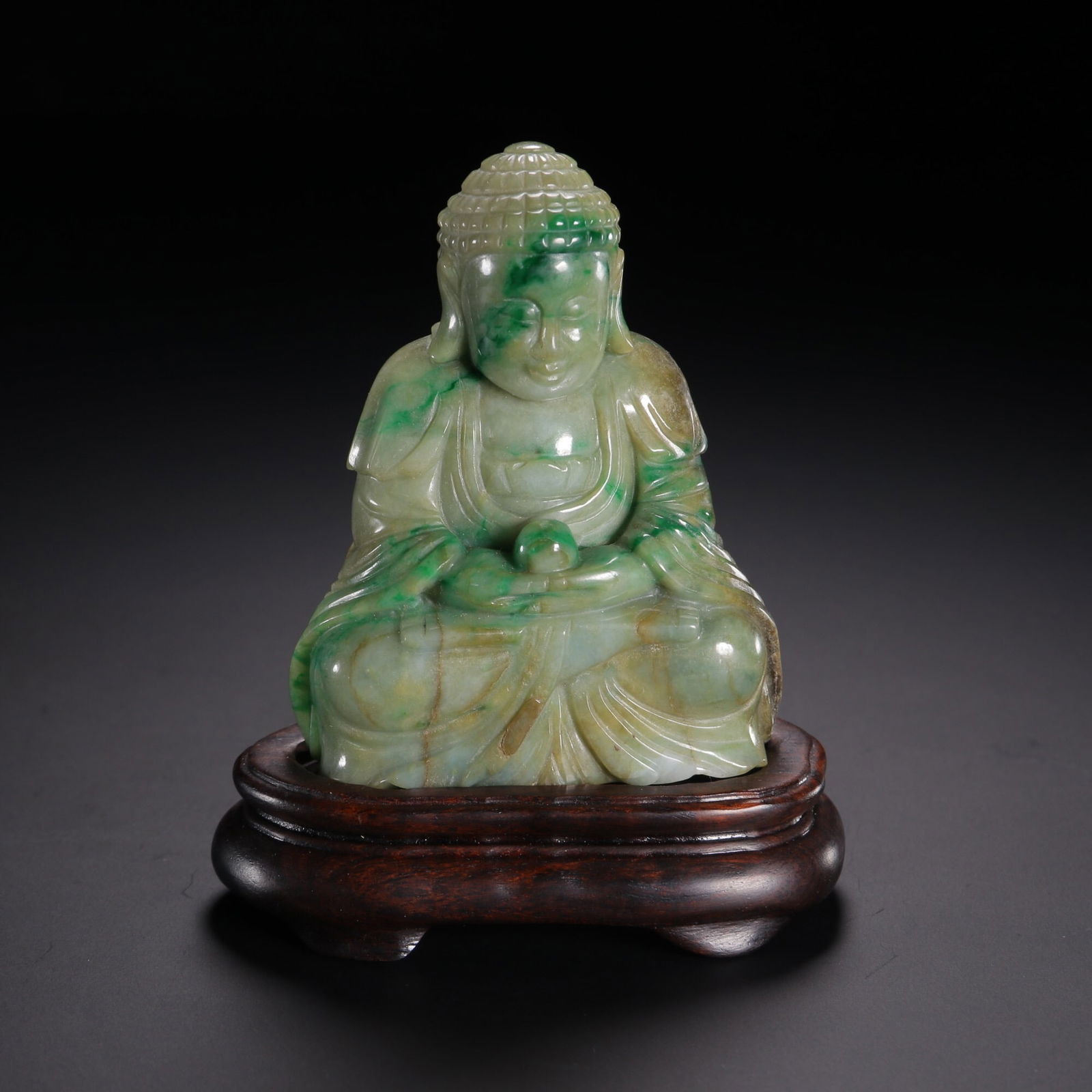 Jade Buddha statues from the Qing Dynasty (1 of 1)