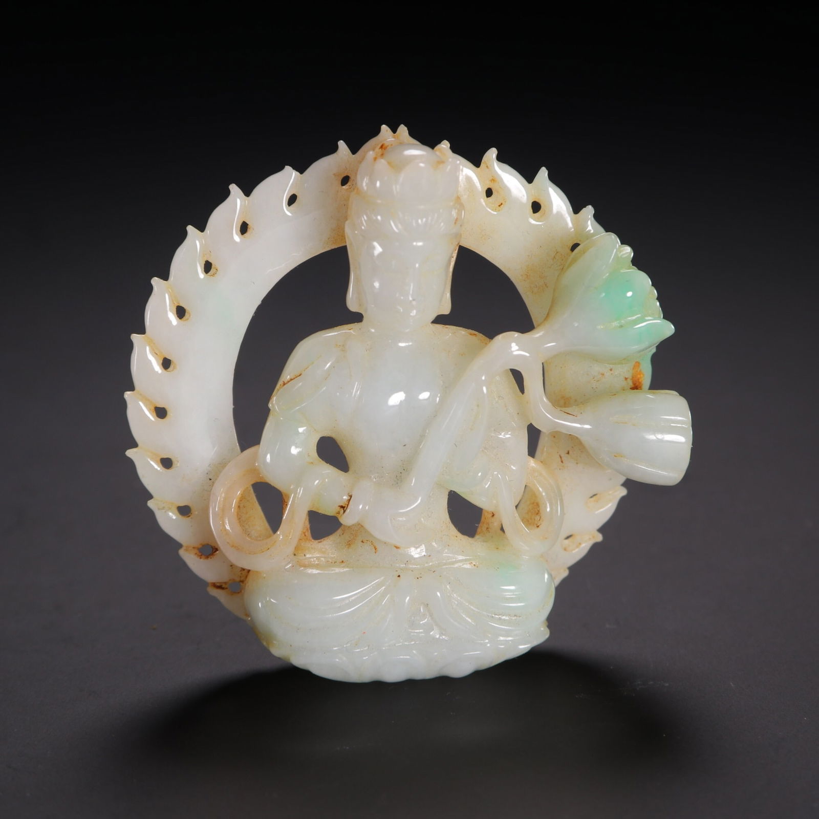 Qing Dynasty jadeite pendant (1 of 1)