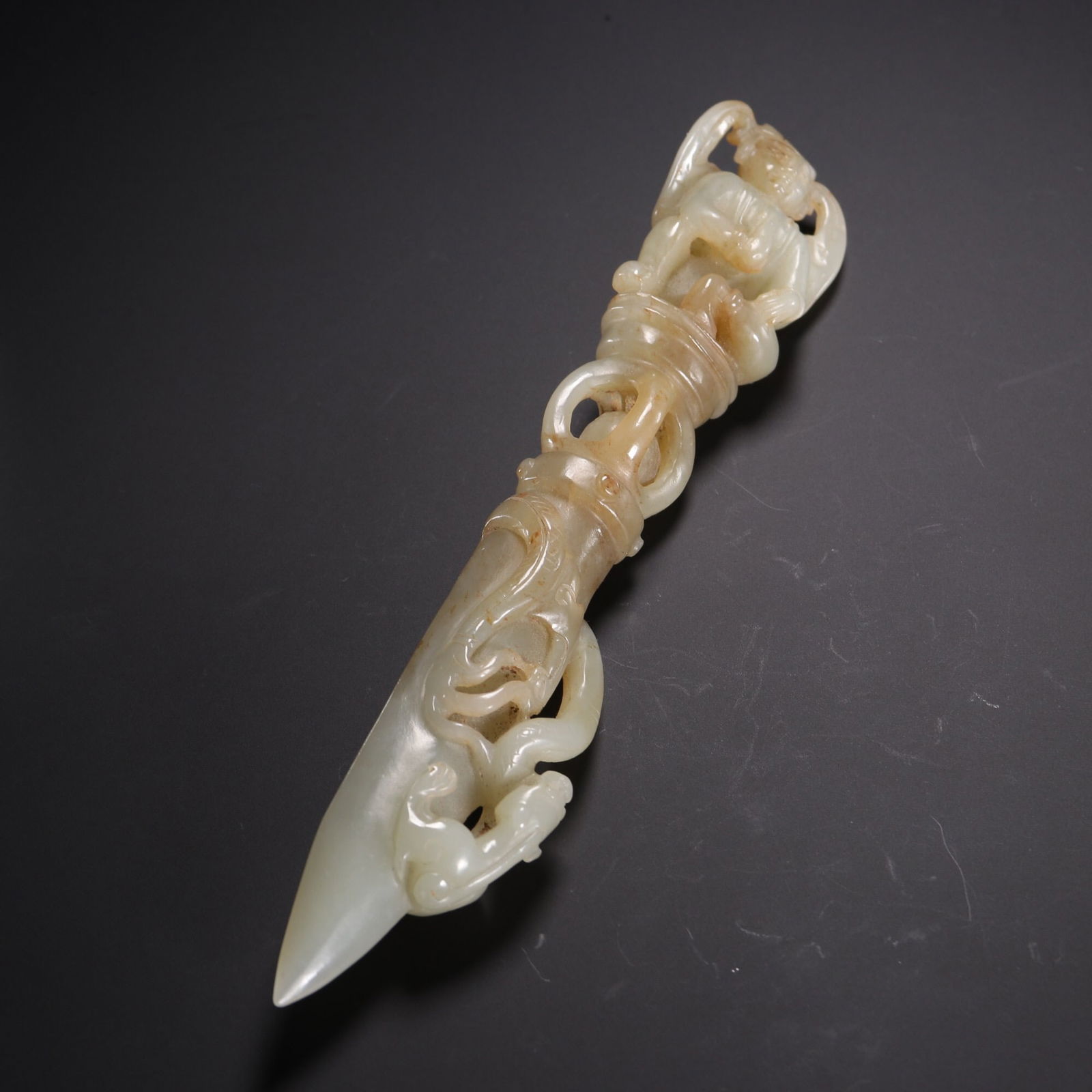 Ming Dynasty Hotan Jade Vajra pestle (1 of 2)