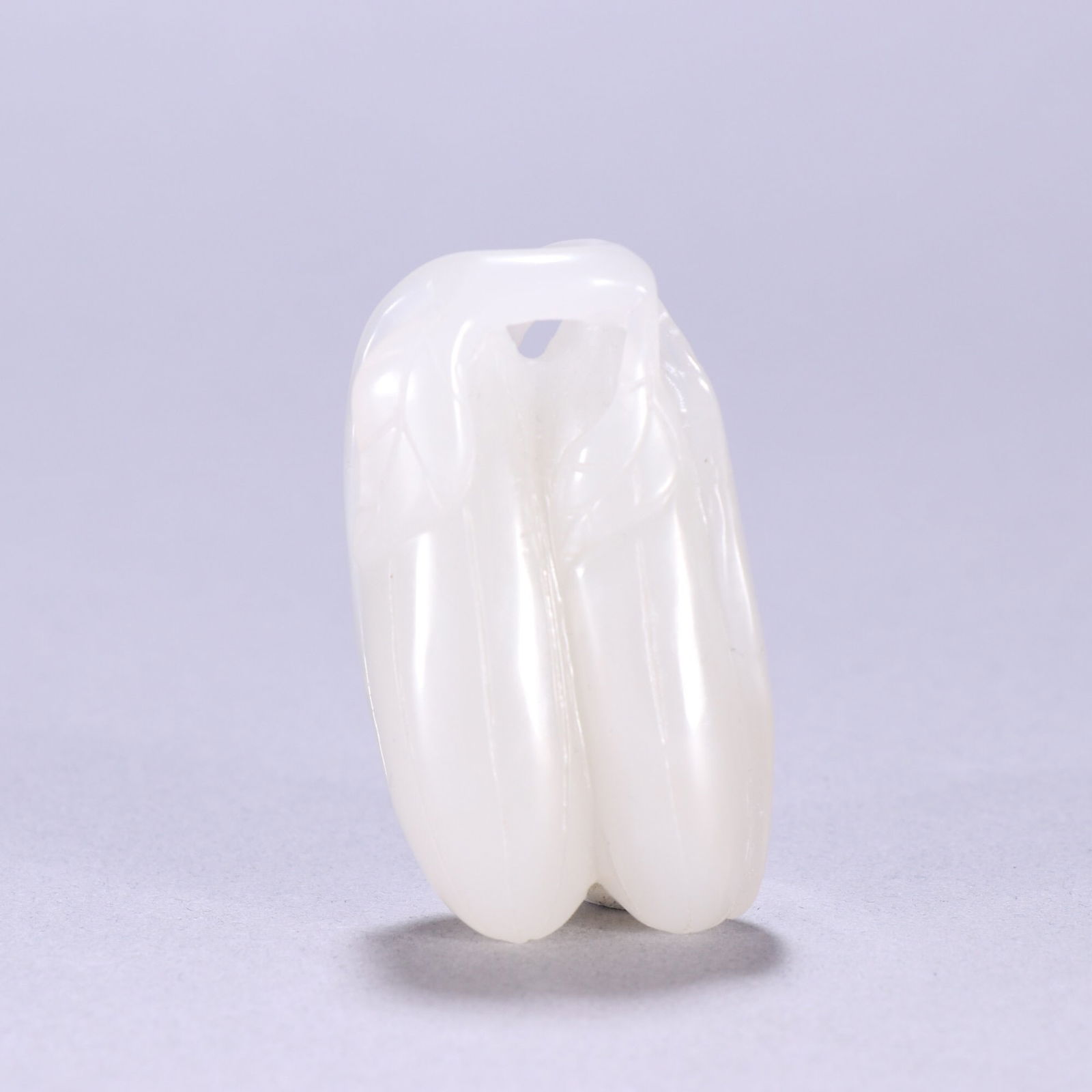 Qing Dynasty Hetian Jade Pendant: 5.3*2.9/48.8g