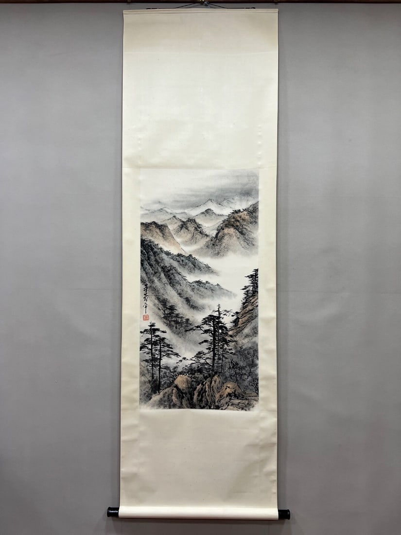 Paper Hanging Scroll with Dong Shouping mark Mark (1 of 1)
