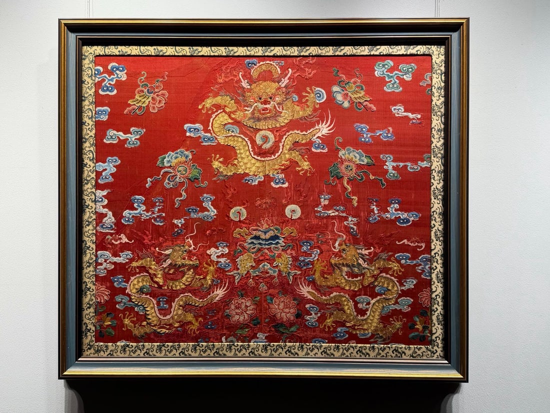 Embroidery on Qing Dynasty Robe Material (1 of 1)