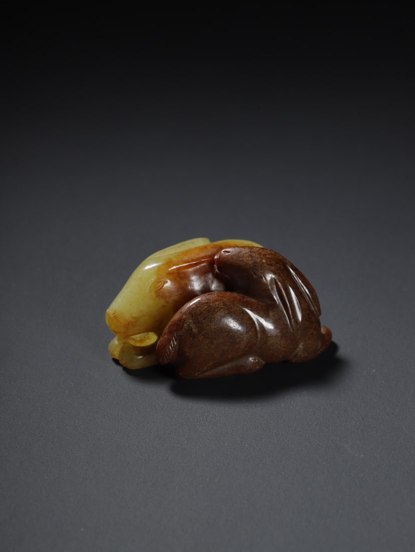 Hetian Yellow Jade Carving: 4.8*3*2.2/50g