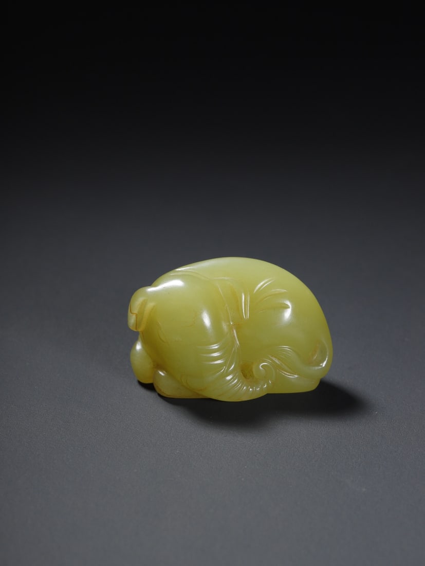 Hetian Yellow Jade Carving (1 of 2)