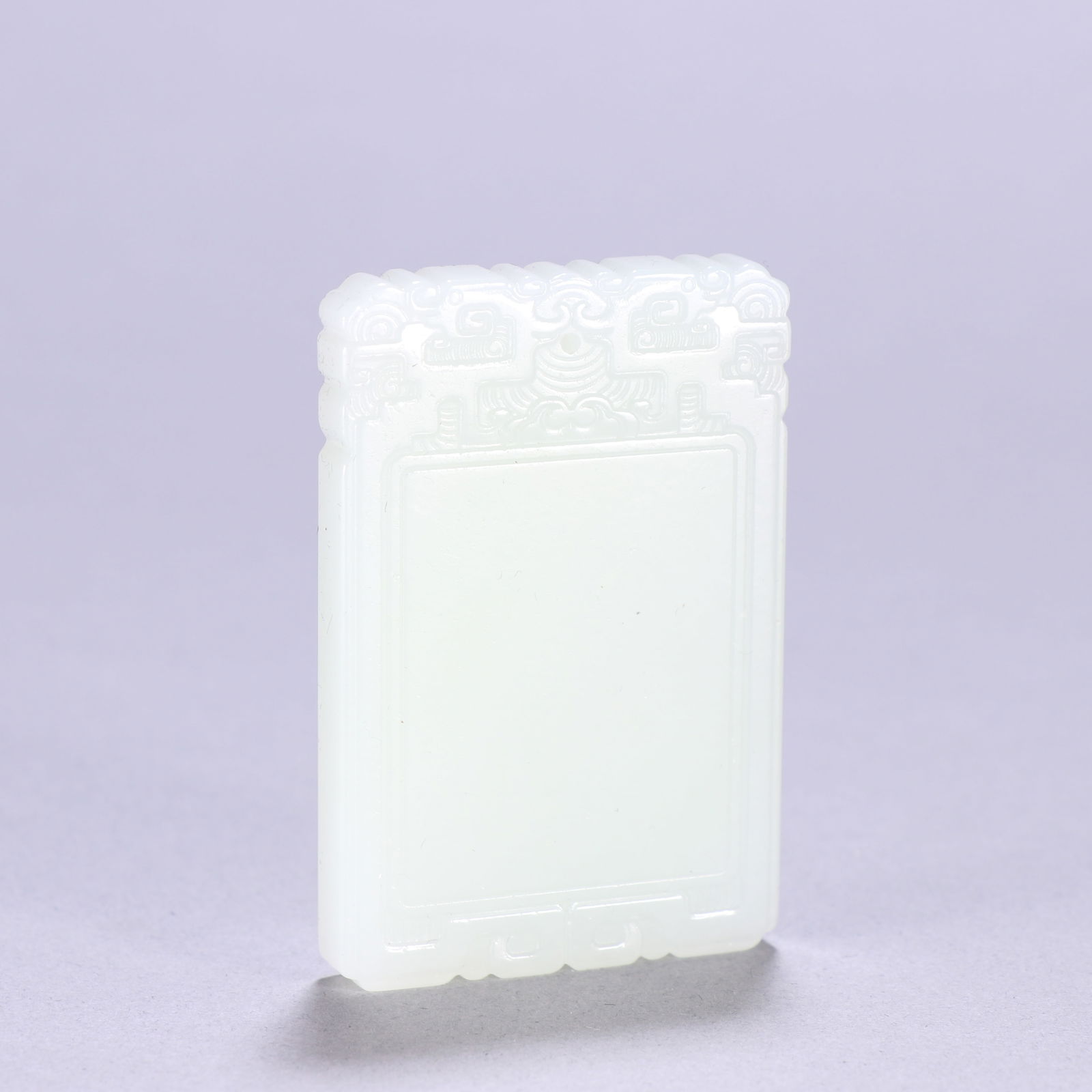 Qing Dynasty Hetian Jade Plaque: 6*4/50g