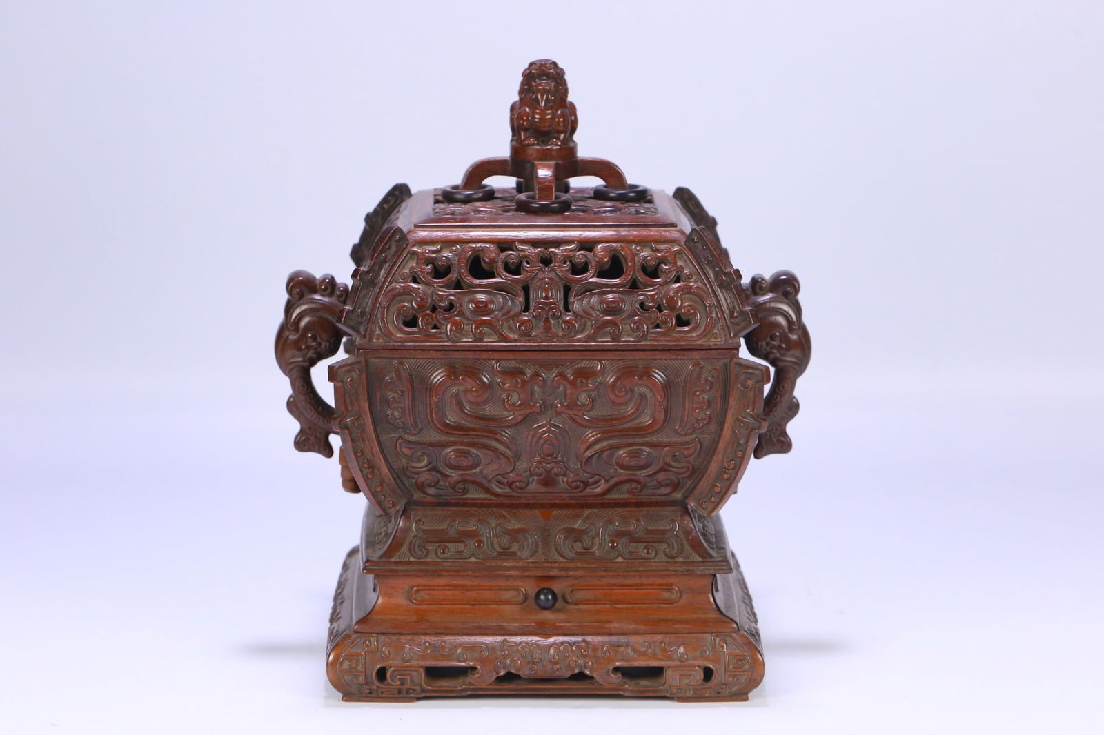 Qianlong style Huanghuali wood fragrance incense burner (1 of 5)