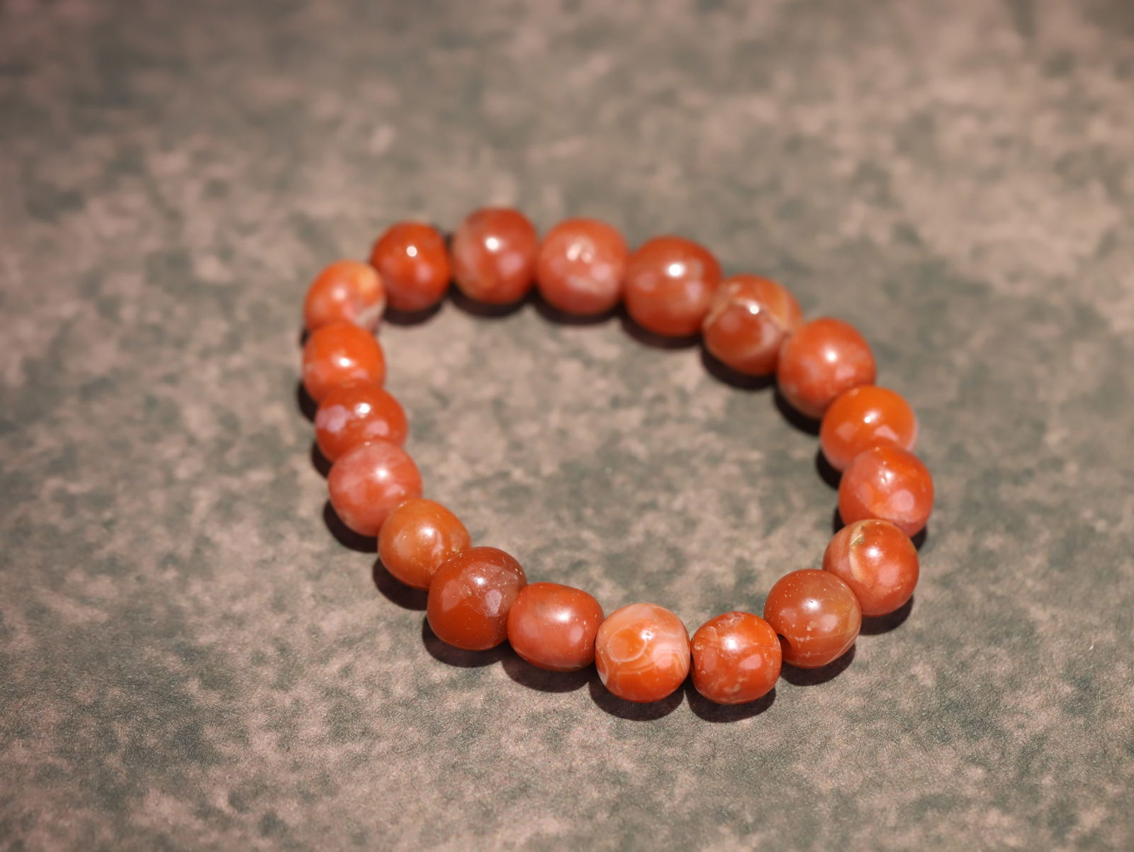 Qing Dynasty Red Agate Hand String (1 of 1)