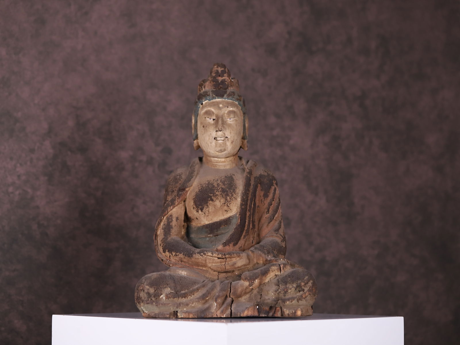 Song Dynasty Nanmu painted Buddha statue (1 of 1)