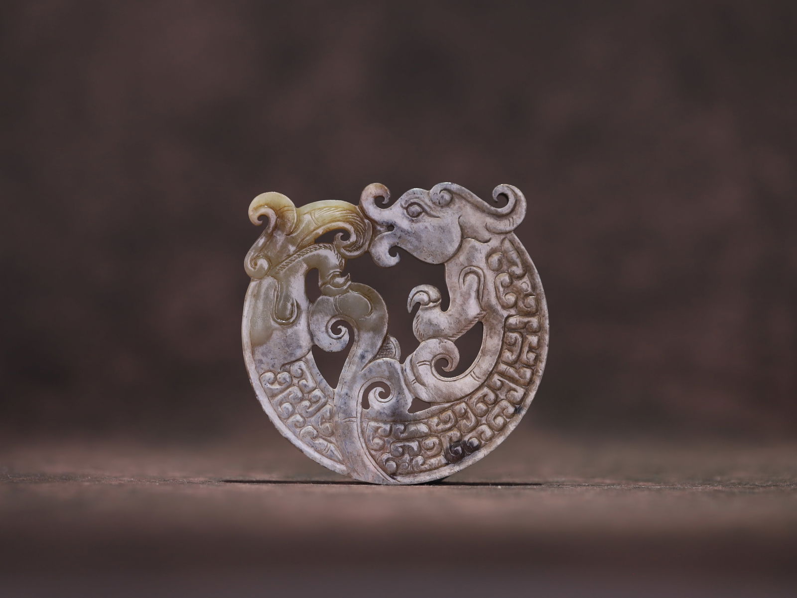 Han Dynasty Jade Bi: 6.3*6.2*0.6/45.3g