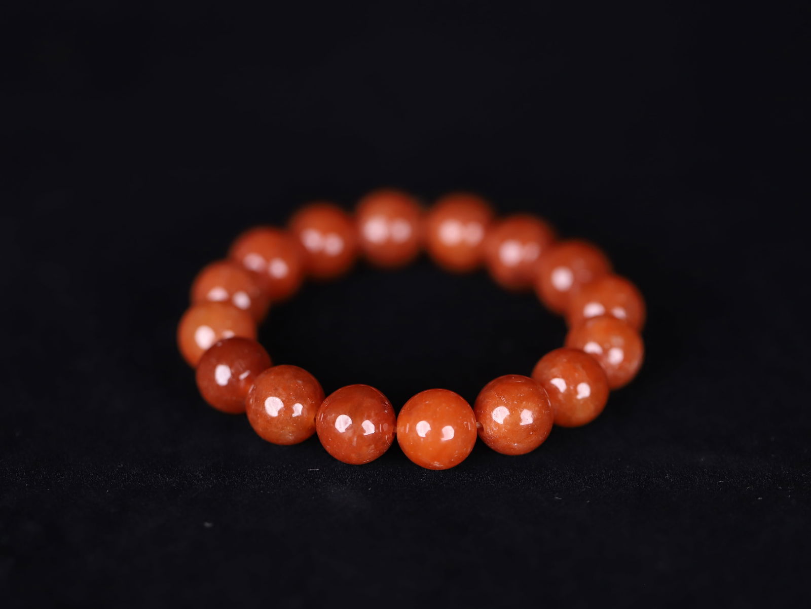 Qing Dynasty Red Jade Bracelet (1 of 1)