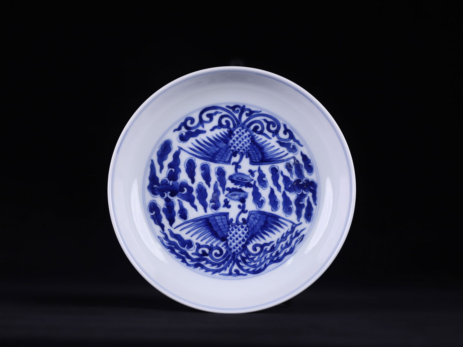 Guangxu mark Blue and White Porcelain Plate (1 of 2)