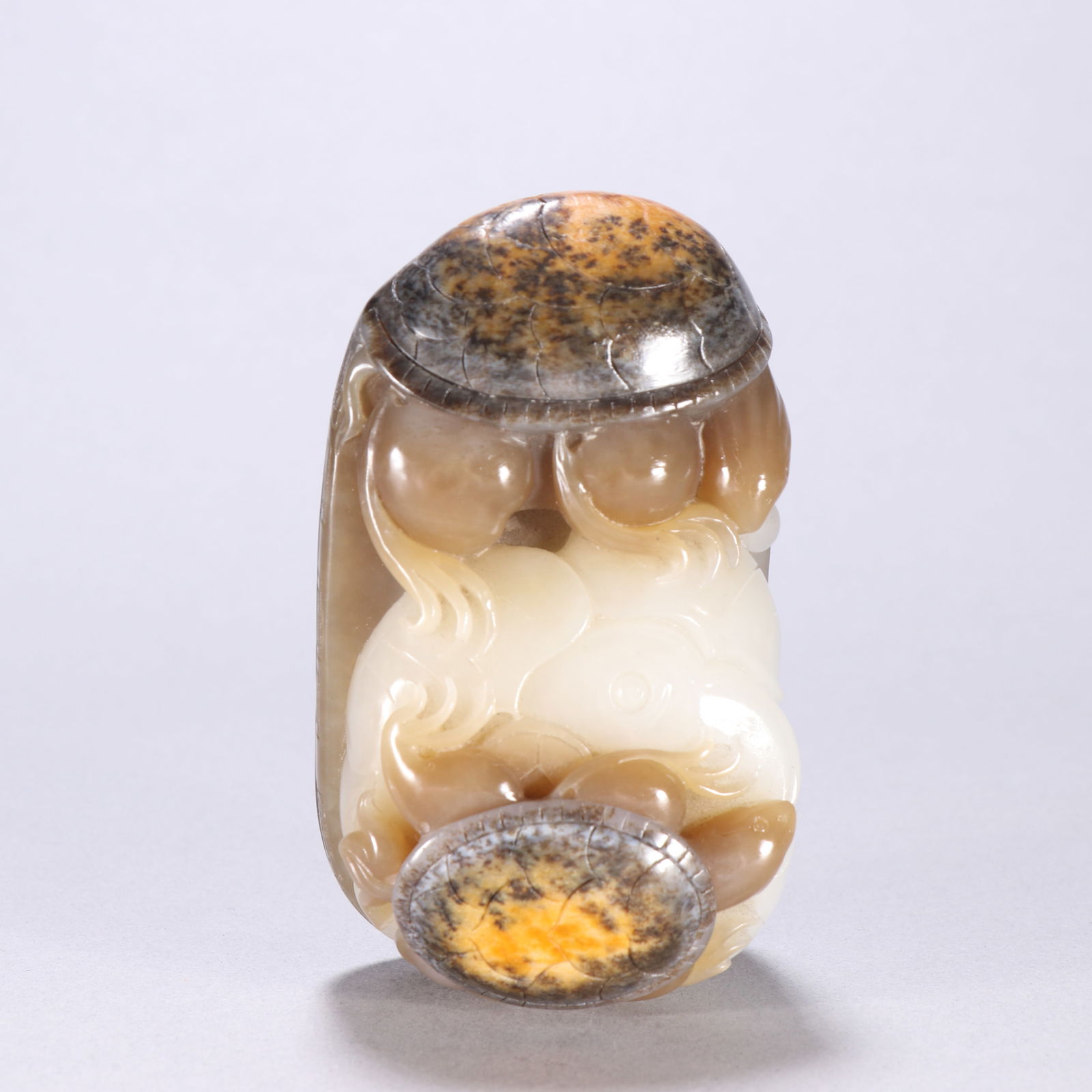 Hotan Jade seed material handle: 9.5*5.5/354.3g