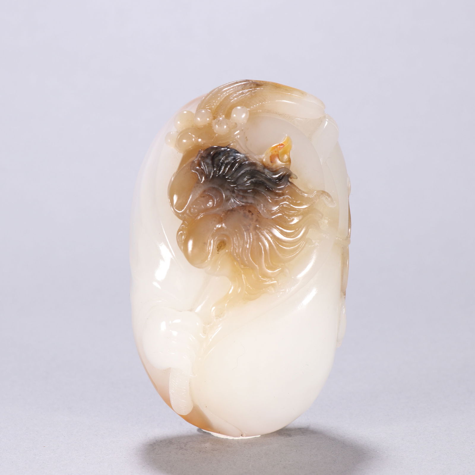 Hotan Jade seed material handle: 8.6*5/292.3g