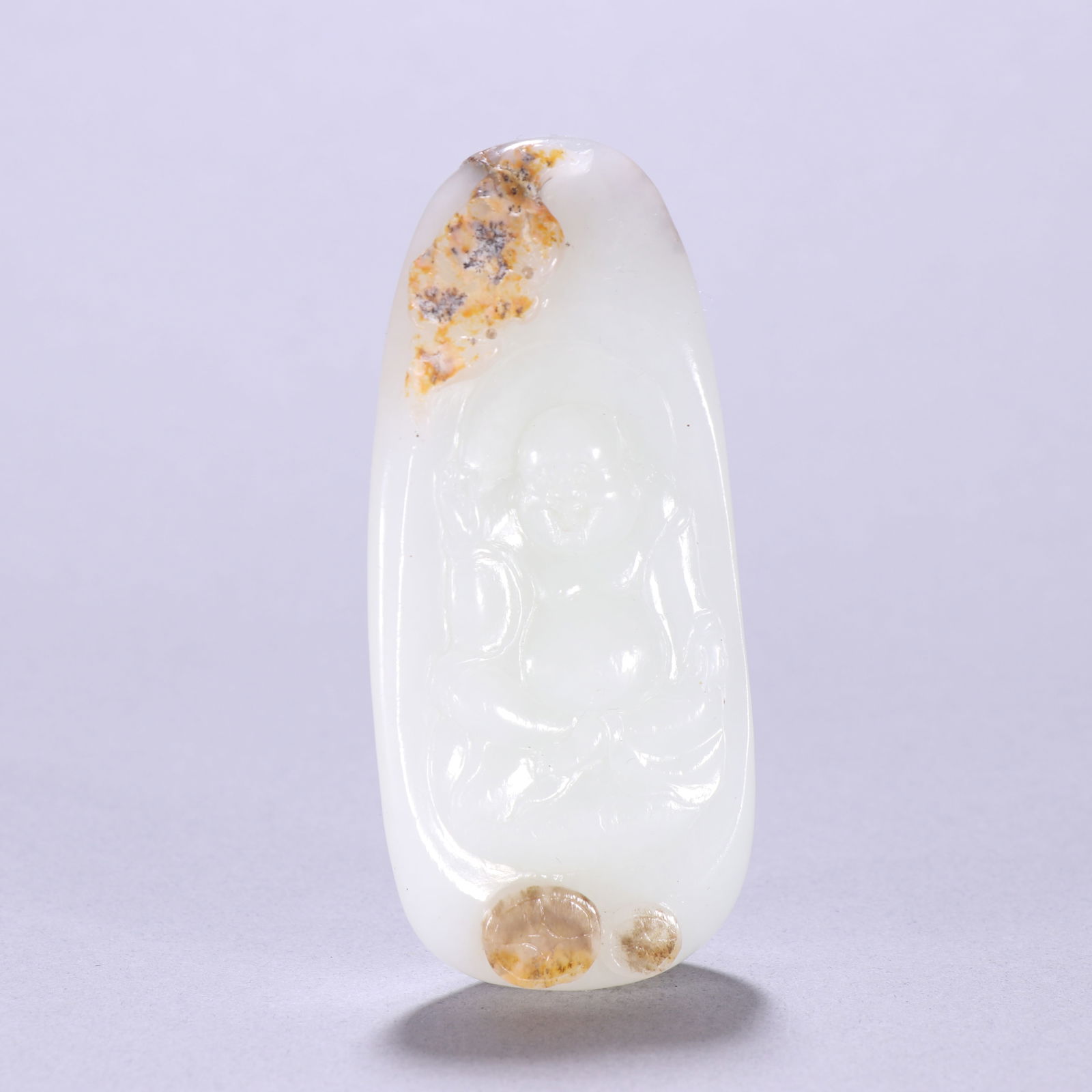 Hetian jade carving: 8.3*3.7/84.9g