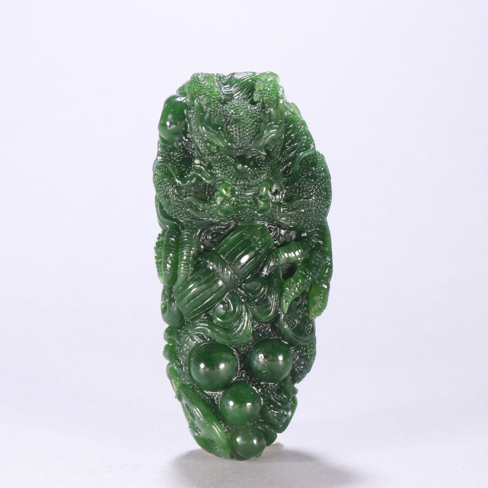 Jade handle piece: 10.3*4.7/260g