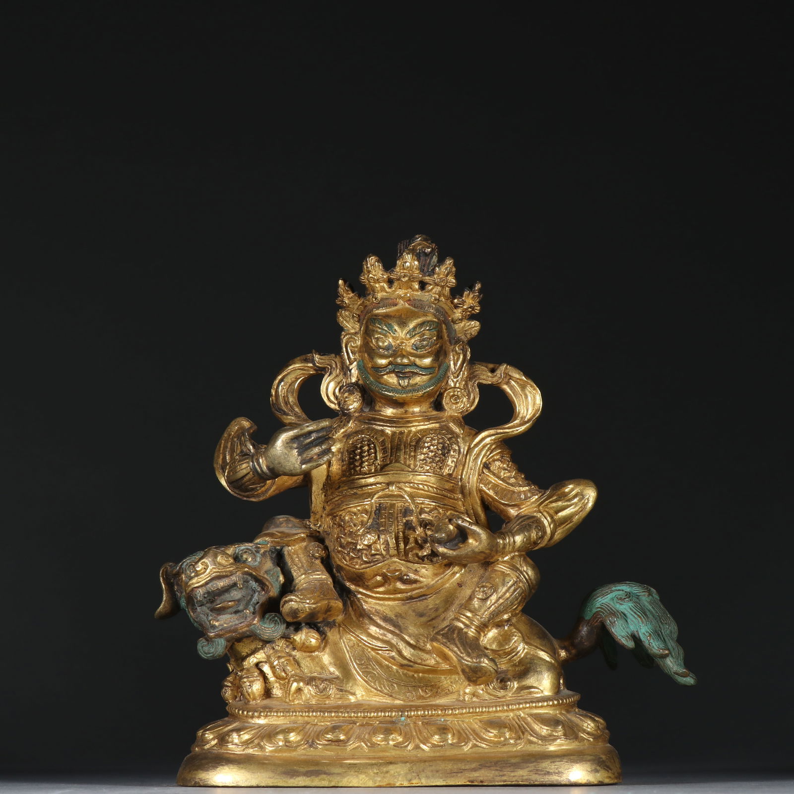 Bronze gilded statue from the Qing Dynasty (1 of 1)