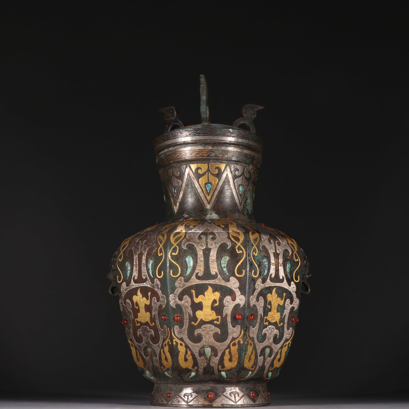 Copper Cuo Gold Silver Pot (1 of 5)