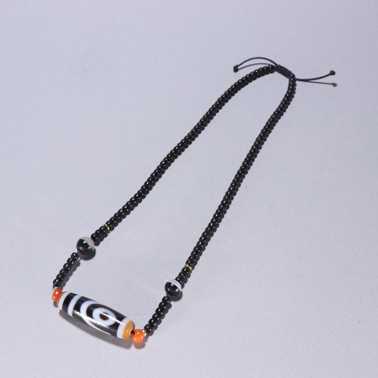 Qing Dynasty Two eyed Tianzhu Necklace (1 of 1)