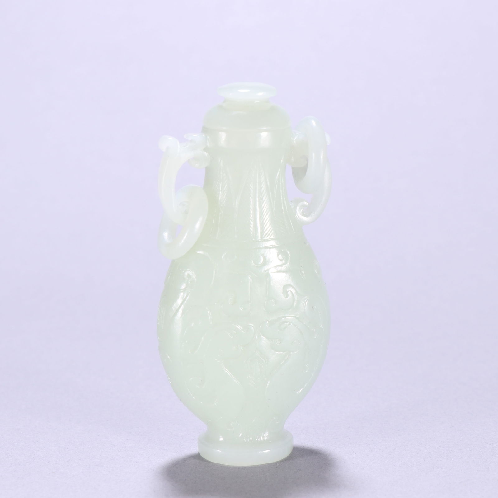 Hetian Jade Bottle of the Qing Dynasty (1 of 4)