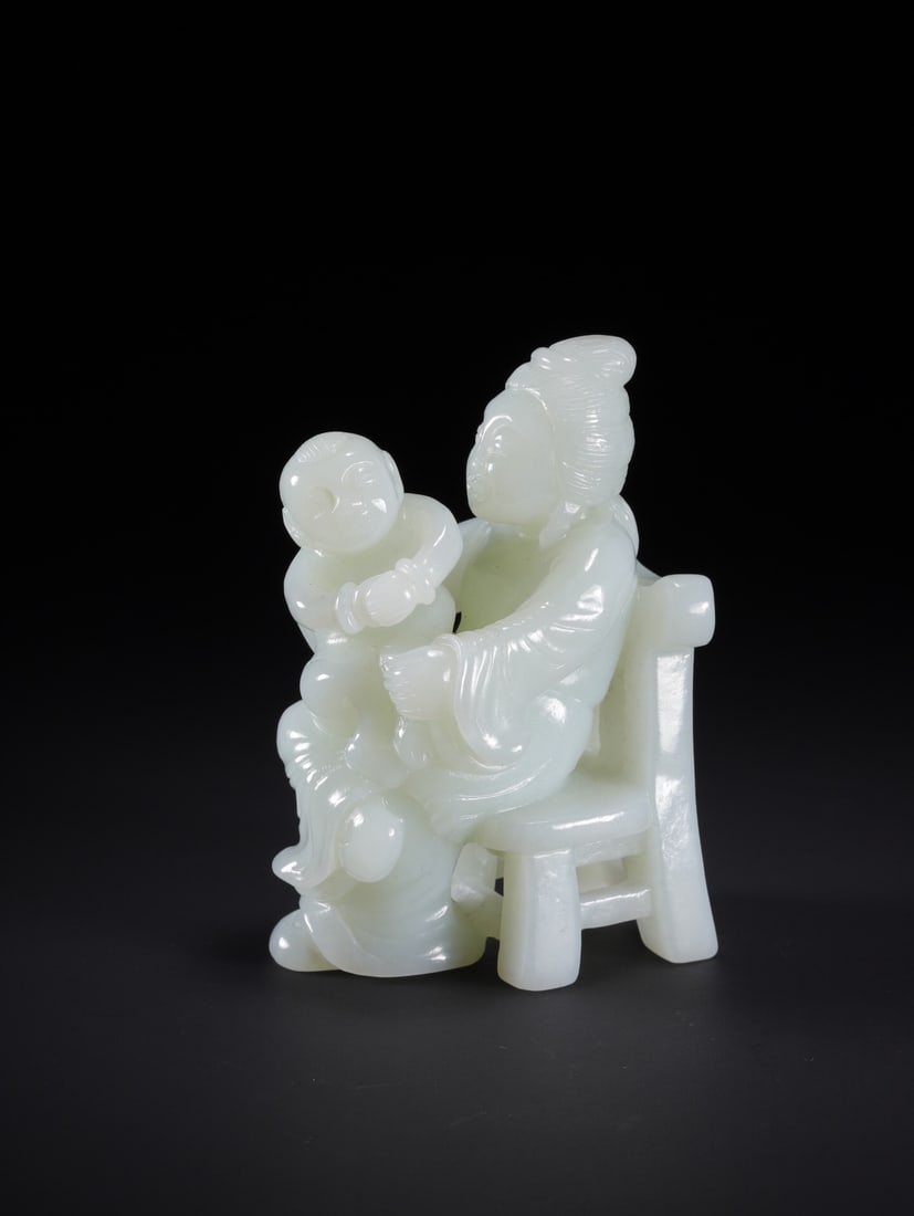 Hotan Jade Ornaments: 5.8*3.5*8.8/202.3g