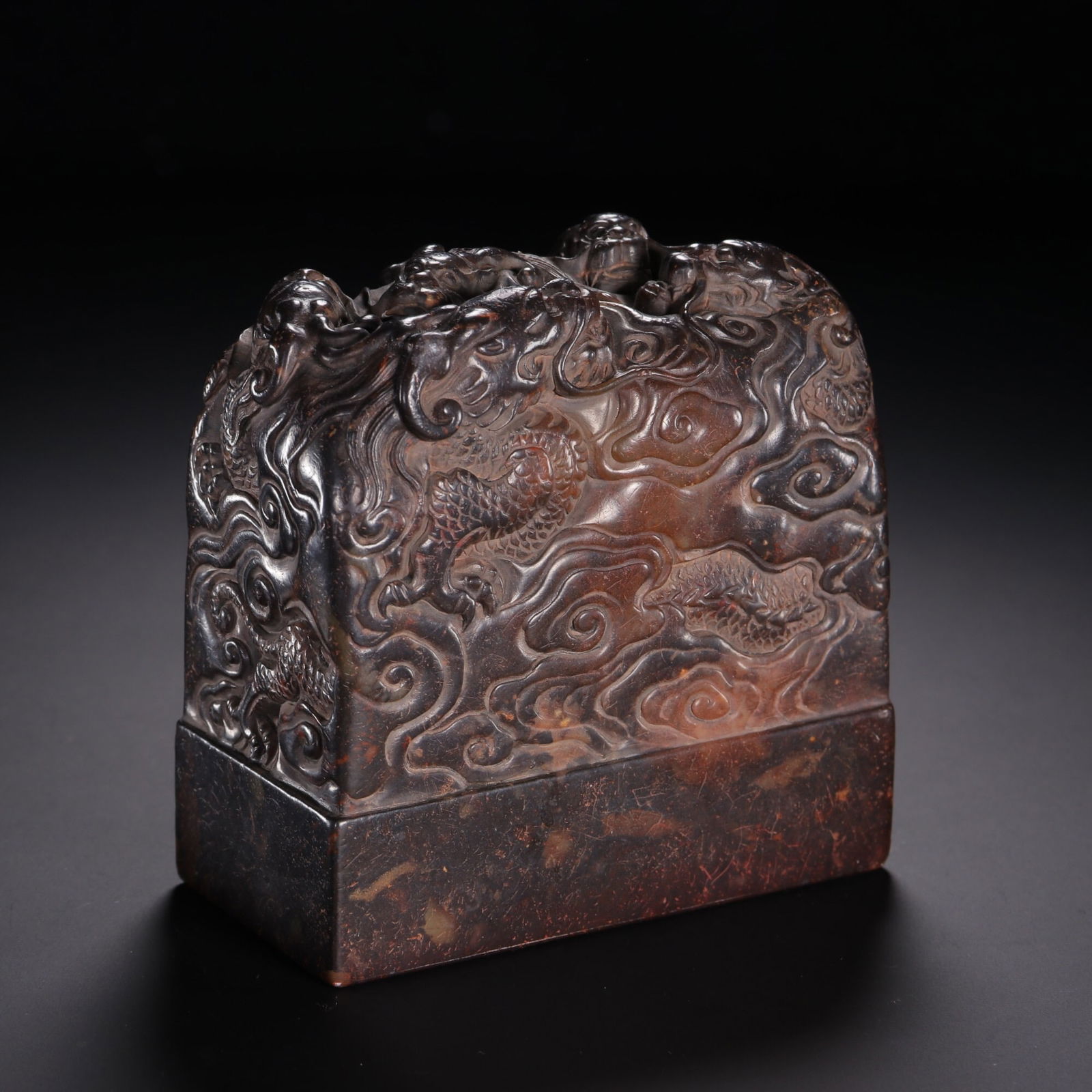 Qing Dynasty Shoushan Stone Seal: 10*10/1167g