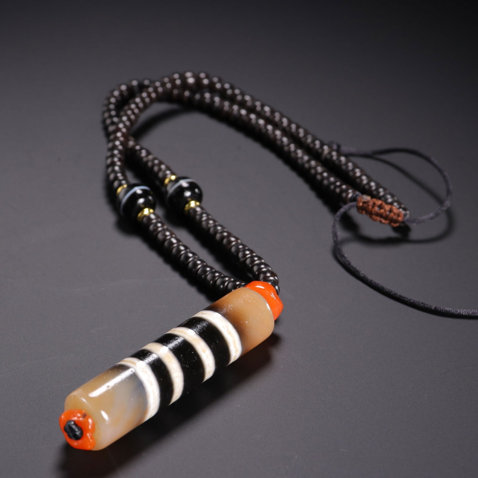 Agate Seven-Line Dzi Beads (1 of 1)