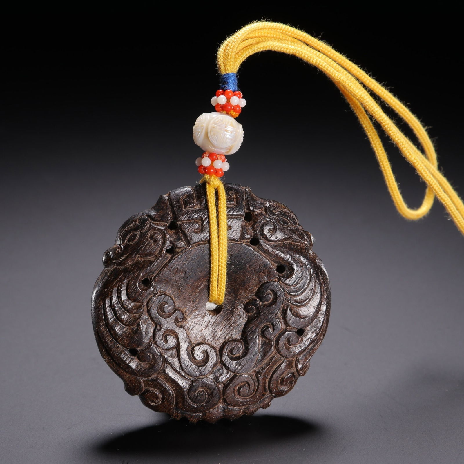 Qing Dynasty agarwood hanging pendant (1 of 1)