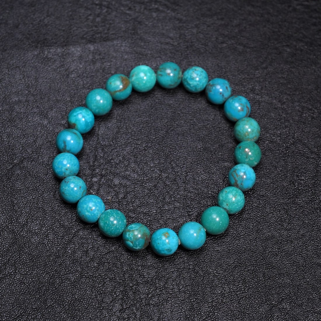 Raw marble round bead bracelet (1 of 1)