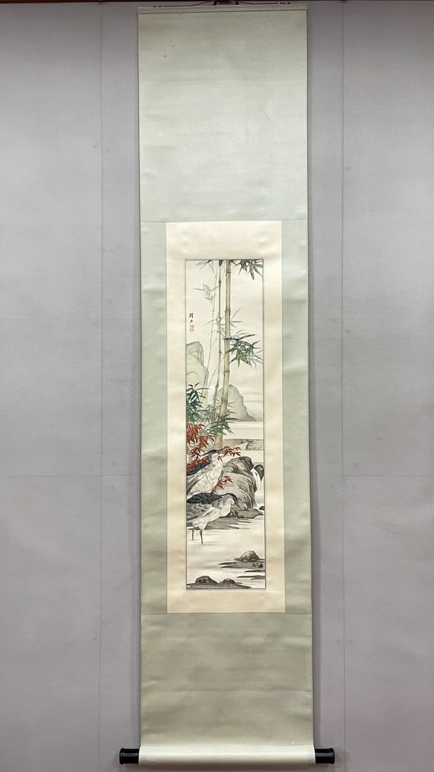 Liu Kuiling Mark Paper Hanging Scroll (1 of 1)