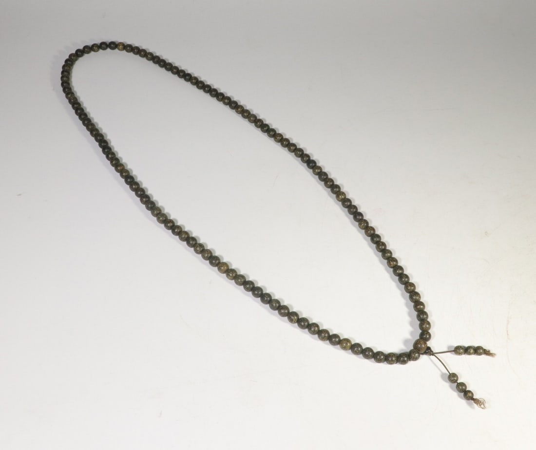 Indonesian Agarwood 108-Bead Buddhist Necklace (1 of 1)