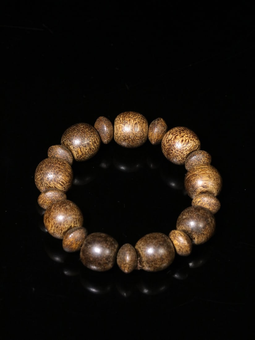Agarwood Round Bead Bracelet (1 of 1)