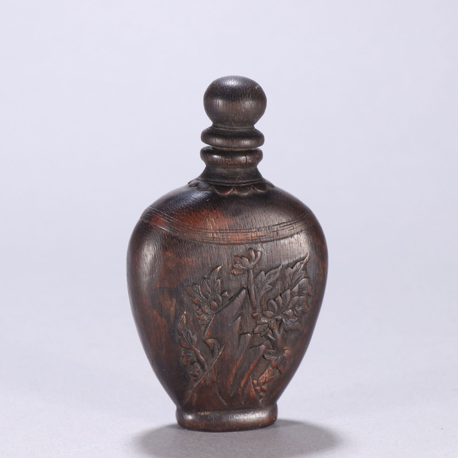 Qing Dynasty Agarwood Snuff Bottle (1 of 2)