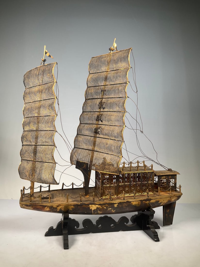 Pure silver gilded floral silk ornaments during the mark of foreign exchange creation: 43*35/1.1kg